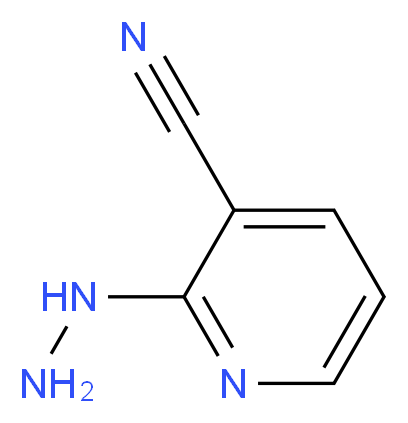 2-hydrazinylpyridine-3-carbonitrile_分子结构_CAS_368869-92-5