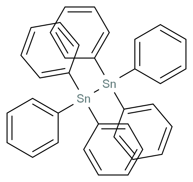 六苯基二锡_分子结构_CAS_1064-10-4)