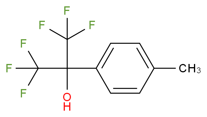 Hexafluoro-2-(p-tolyl)isopropanol_分子结构_CAS_2010-61-9)