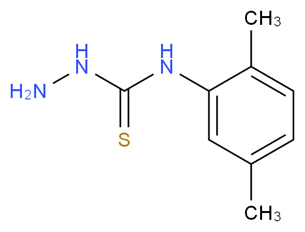 3-amino-1-(2,5-dimethylphenyl)thiourea_分子结构_CAS_64374-53-4