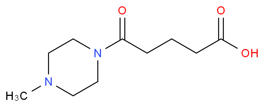 5-(4-methylpiperazin-1-yl)-5-oxopentanoic acid_分子结构_CAS_75727-47-8