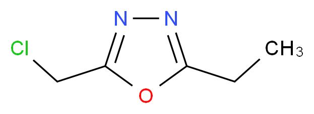 2-(Chloromethyl)-5-ethyl-1,3,4-oxadiazole_分子结构_CAS_3914-45-2)