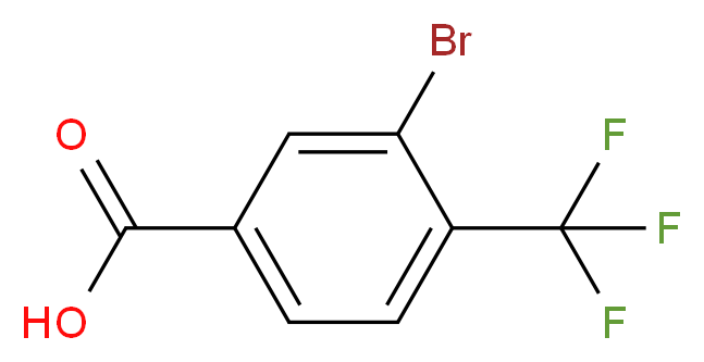 3-Bromo-4-(trifluoromethyl)benzoic acid_分子结构_CAS_581813-17-4)