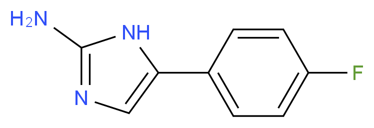 5-(4-Fluorophenyl)-1H-imidazol-2-amine_分子结构_CAS_60472-17-5)