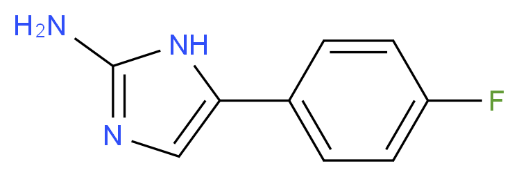 5-(4-fluorophenyl)-1H-imidazol-2-amine_分子结构_CAS_60472-17-5)