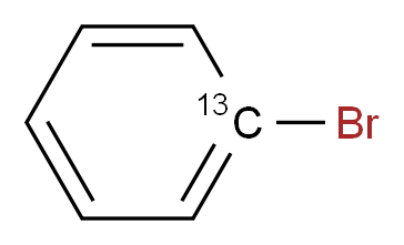 1-bromo(1-<sup>1</sup><sup>3</sup>C)benzene_分子结构_CAS_86127-83-5