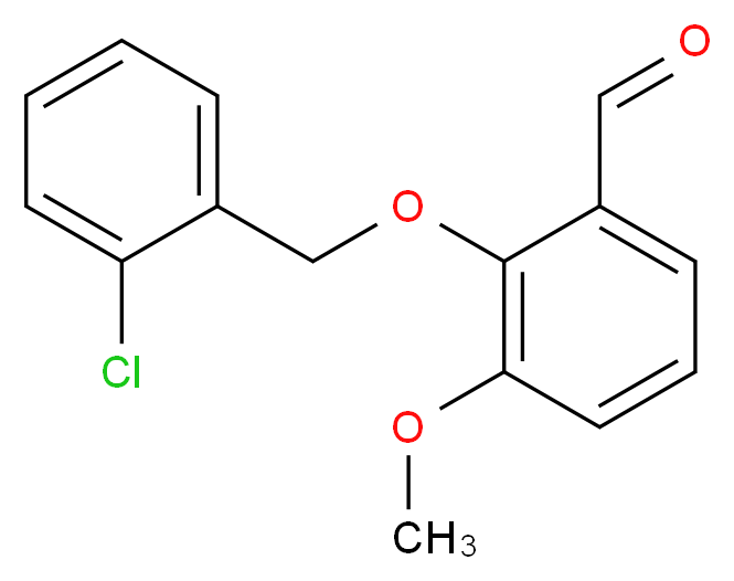 2-[(2-Chlorobenzyl)oxy]-3-methoxybenzaldehyde_分子结构_CAS_52803-63-1)
