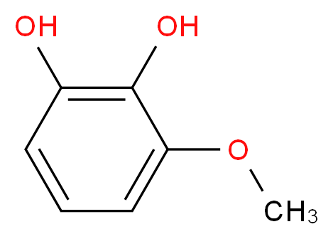 3-Methoxybenzene-1,2-diol_分子结构_CAS_934-00-9)