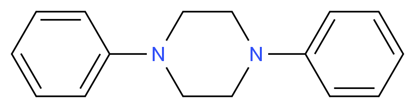 1,4-diphenylpiperazine_分子结构_CAS_613-39-8