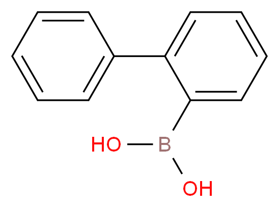 Biphenyl-2-boronic acid_分子结构_CAS_4688-76-0)