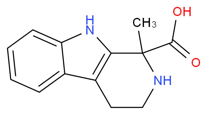 1-Methyl-2,3,4,9-tetrahydro-1H-beta-carboline-1-carboxylic acid_分子结构_CAS_6543-83-5)