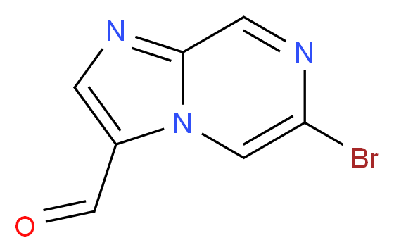 6-Bromoimidazo[1,2-a]pyrazine-3-carbaldehyde_分子结构_CAS_)