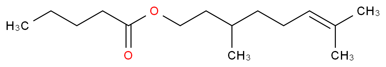 戊酸香茅酯_分子结构_CAS_7540-53-6)