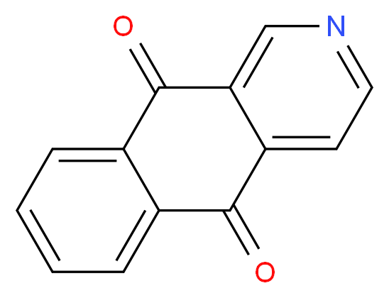 5H,10H-benzo[g]isoquinoline-5,10-dione_分子结构_CAS_46492-08-4