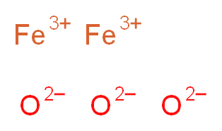 diiron(3+) ion trioxidandiide_分子结构_CAS_1309-37-1