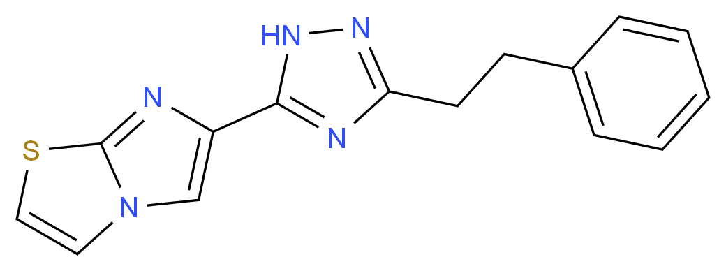 6-[3-(2-phenylethyl)-1H-1,2,4-triazol-5-yl]imidazo[2,1-b][1,3]thiazole_分子结构_CAS_)