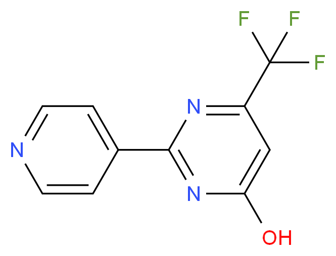 2-(4-Pyridinyl)-6-(trifluoromethyl)-4-pyrimidinol_分子结构_CAS_)
