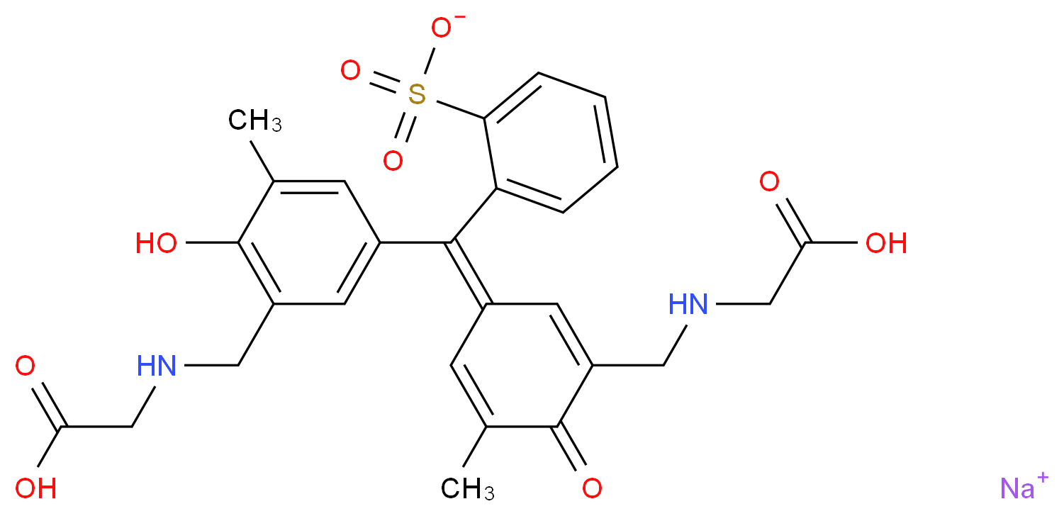 甘氨酸甲酚红 钠盐_分子结构_CAS_77031-64-2)