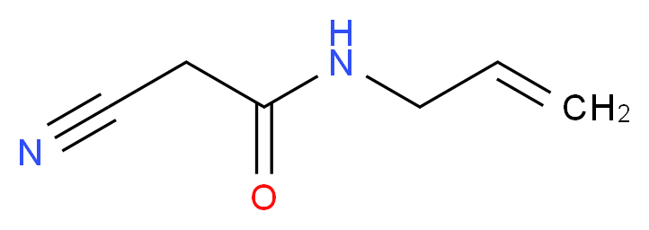 2-cyano-N-(prop-2-en-1-yl)acetamide_分子结构_CAS_30764-67-1