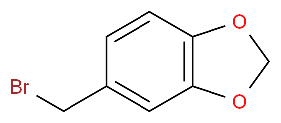 5-(bromomethyl)-2H-1,3-benzodioxole_分子结构_CAS_2606-51-1