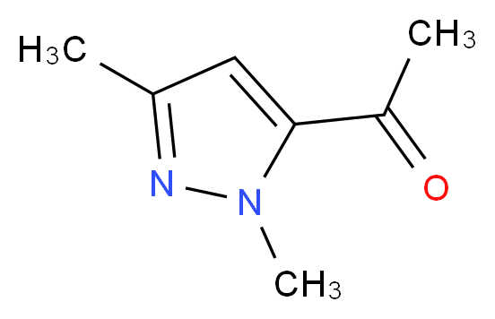 1-(1,3-dimethyl-1H-pyrazol-5-yl)ethan-1-one_分子结构_CAS_87375-38-0