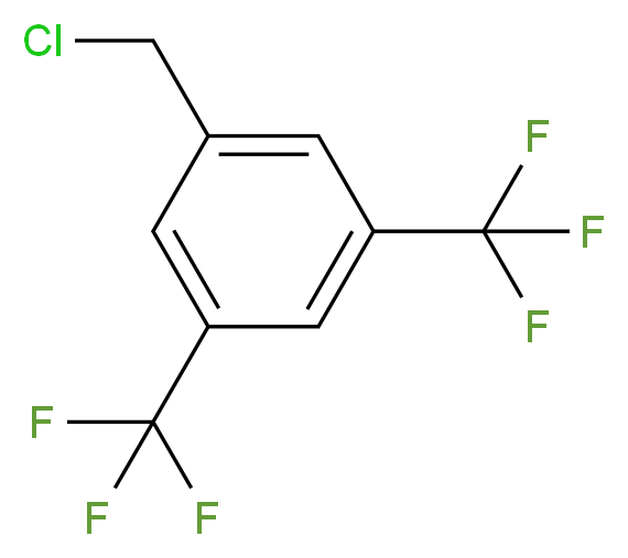 3,5-Bis(trifluoromethyl)benzyl chloride_分子结构_CAS_75462-59-8)