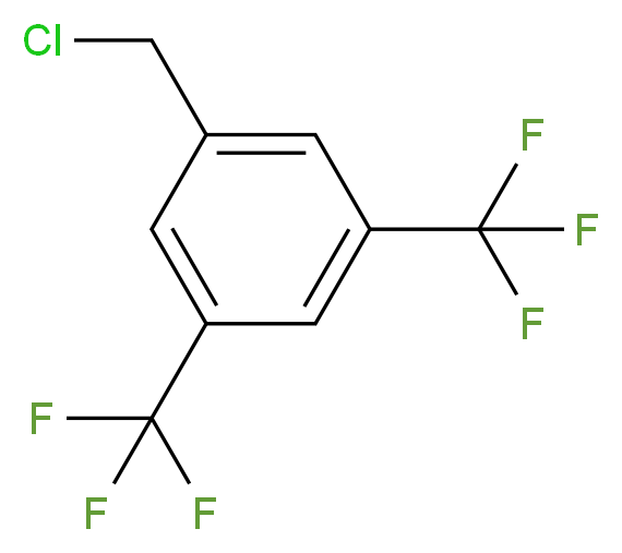 3,5-Bis(trifluoromethyl)benzyl chloride 98%_分子结构_CAS_75462-59-8)