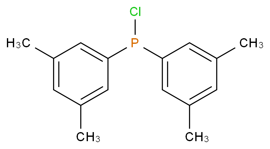 chlorobis(3,5-dimethylphenyl)phosphane_分子结构_CAS_74289-57-9