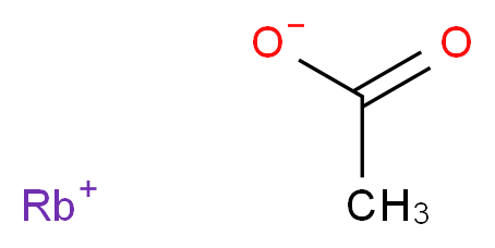rubidium(1+) ion acetate_分子结构_CAS_563-67-7