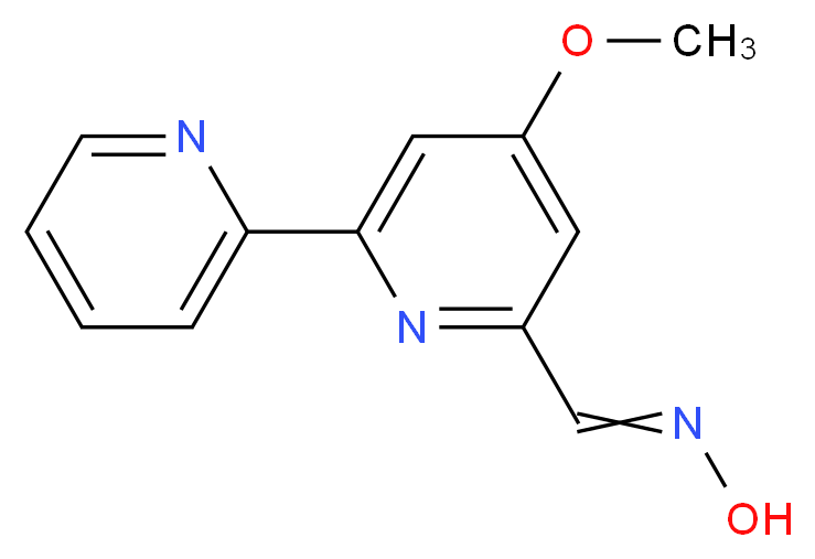 N-{[4-methoxy-6-(pyridin-2-yl)pyridin-2-yl]methylidene}hydroxylamine_分子结构_CAS_21802-37-9