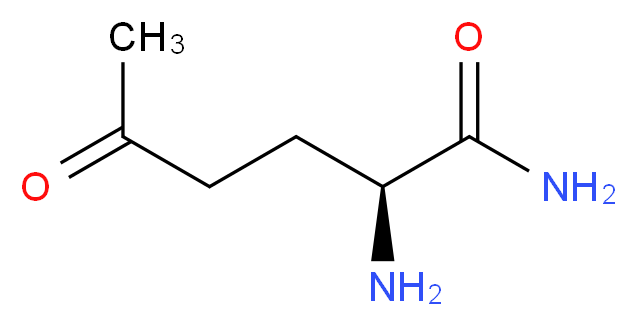 (2S)-2-amino-5-oxohexanamide_分子结构_CAS_636-65-7