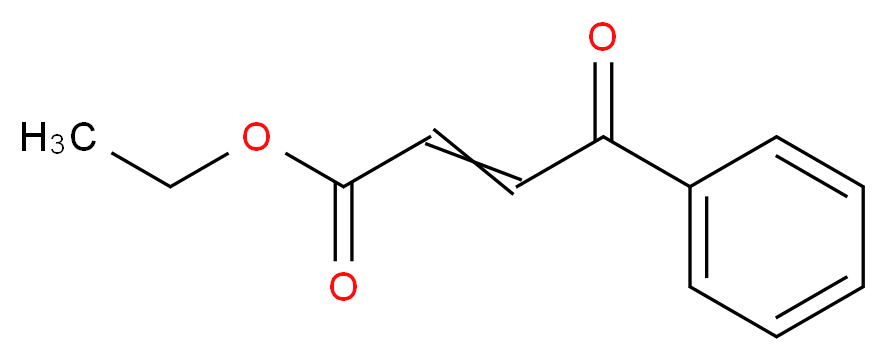 3-苯甲酰丙烯酸乙酯, 主要为反式_分子结构_CAS_17450-56-5)