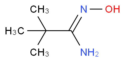 (Z)-N'-hydroxy-2,2-dimethylpropimidamide_分子结构_CAS_42956-75-2