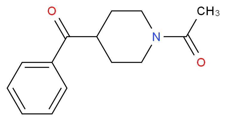 1-(4-benzoylpiperidin-1-yl)ethan-1-one_分子结构_CAS_25519-79-3