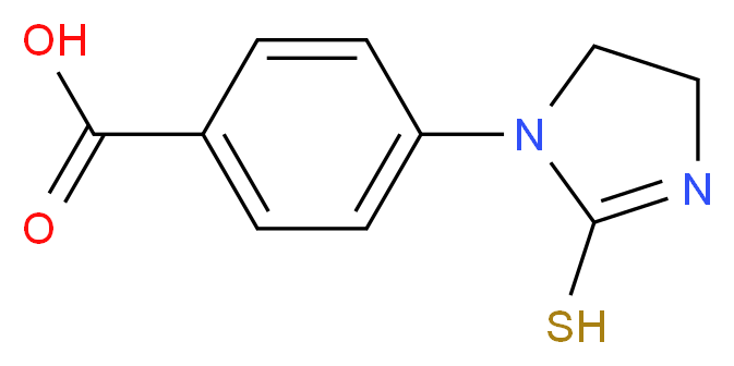 4-(2-Sulfanyl-4,5-dihydro-1H-imidazol-1-yl)-benzenecarboxylic acid_分子结构_CAS_)