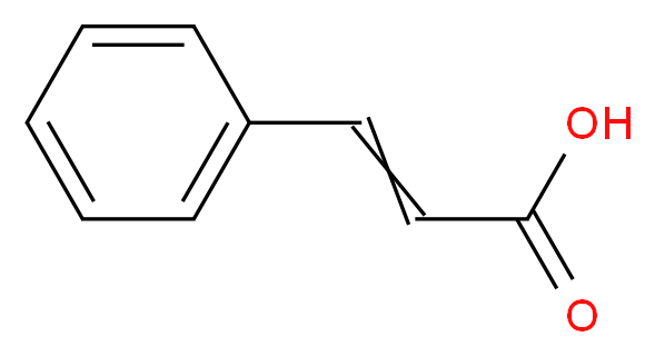 (2E)-3-phenylprop-2-enoic acid_分子结构_CAS_621-82-9