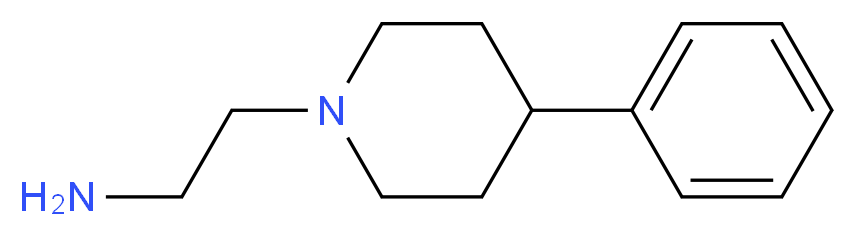 2-(4-phenylpiperidin-1-yl)ethan-1-amine_分子结构_CAS_41914-43-6