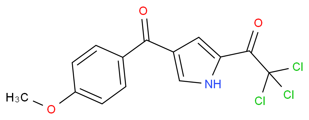 2,2,2-Trichloro-1-[4-(4-methoxybenzoyl)-1H-pyrrol-2-yl]-1-ethanone_分子结构_CAS_)