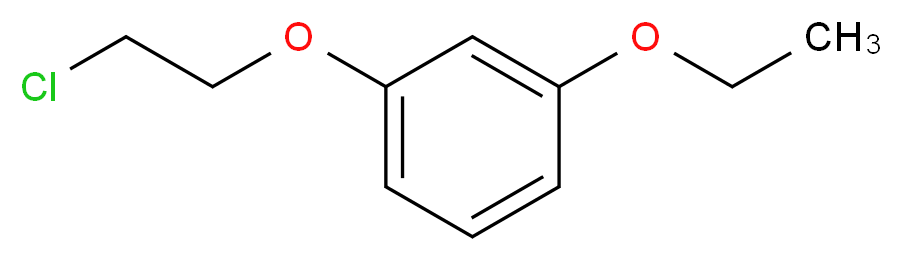 1-(2-chloroethoxy)-3-ethoxybenzene_分子结构_CAS_915924-31-1