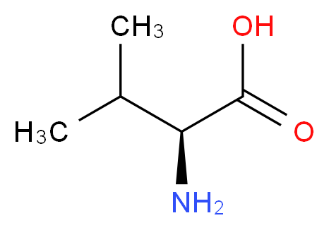 rac-(2R)-2-amino-3-methylbutanoic acid_分子结构_CAS_516-06-3