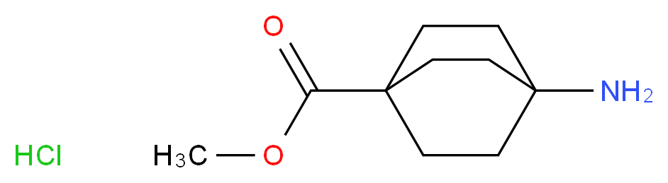 Methyl 4-aminobicyclo[2.2.2]octane-1-carboxylate hydrochloride_分子结构_CAS_135908-43-9)