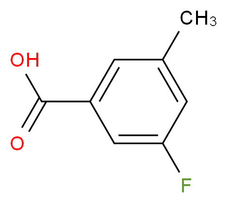 3-氟-5-甲基苯甲酸_分子结构_CAS_518070-19-4)