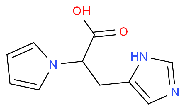 3-(1H-imidazol-5-yl)-2-(1H-pyrrol-1-yl)propanoic acid_分子结构_CAS_954584-13-5)