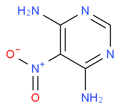 5-nitropyrimidine-4,6-diamine_分子结构_CAS_2164-84-3