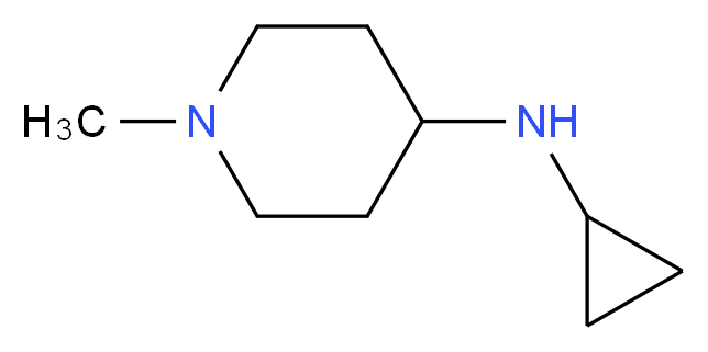4-Cyclopropylamino-1-methylpiperidine_分子结构_CAS_387358-48-7)