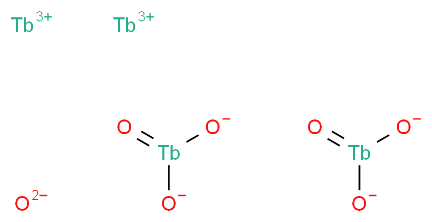 diterbium(3+) ion bis(oxoterbiumbis(olate)) oxidandiide_分子结构_CAS_12037-01-3