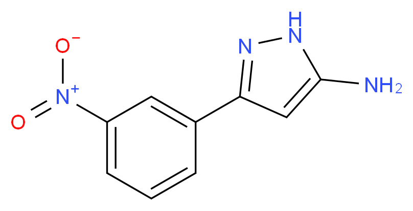 3-(3-nitrophenyl)-1H-pyrazol-5-amine_分子结构_CAS_142338-69-0)