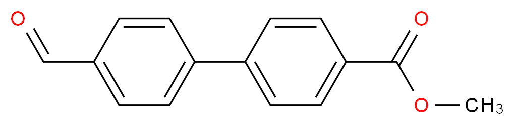 methyl 4-(4-formylphenyl)benzoate_分子结构_CAS_70916-89-1