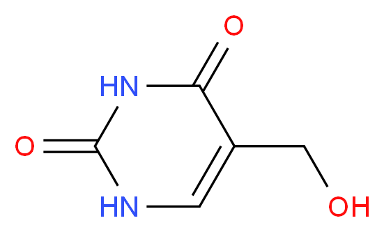 5-(hydroxymethyl)-1,2,3,4-tetrahydropyrimidine-2,4-dione_分子结构_CAS_4433-40-3