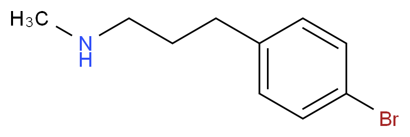 [3-(4-bromophenyl)propyl](methyl)amine_分子结构_CAS_886763-02-6